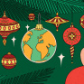 Illustration d'un Noël responsable